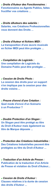 Copyright France : News